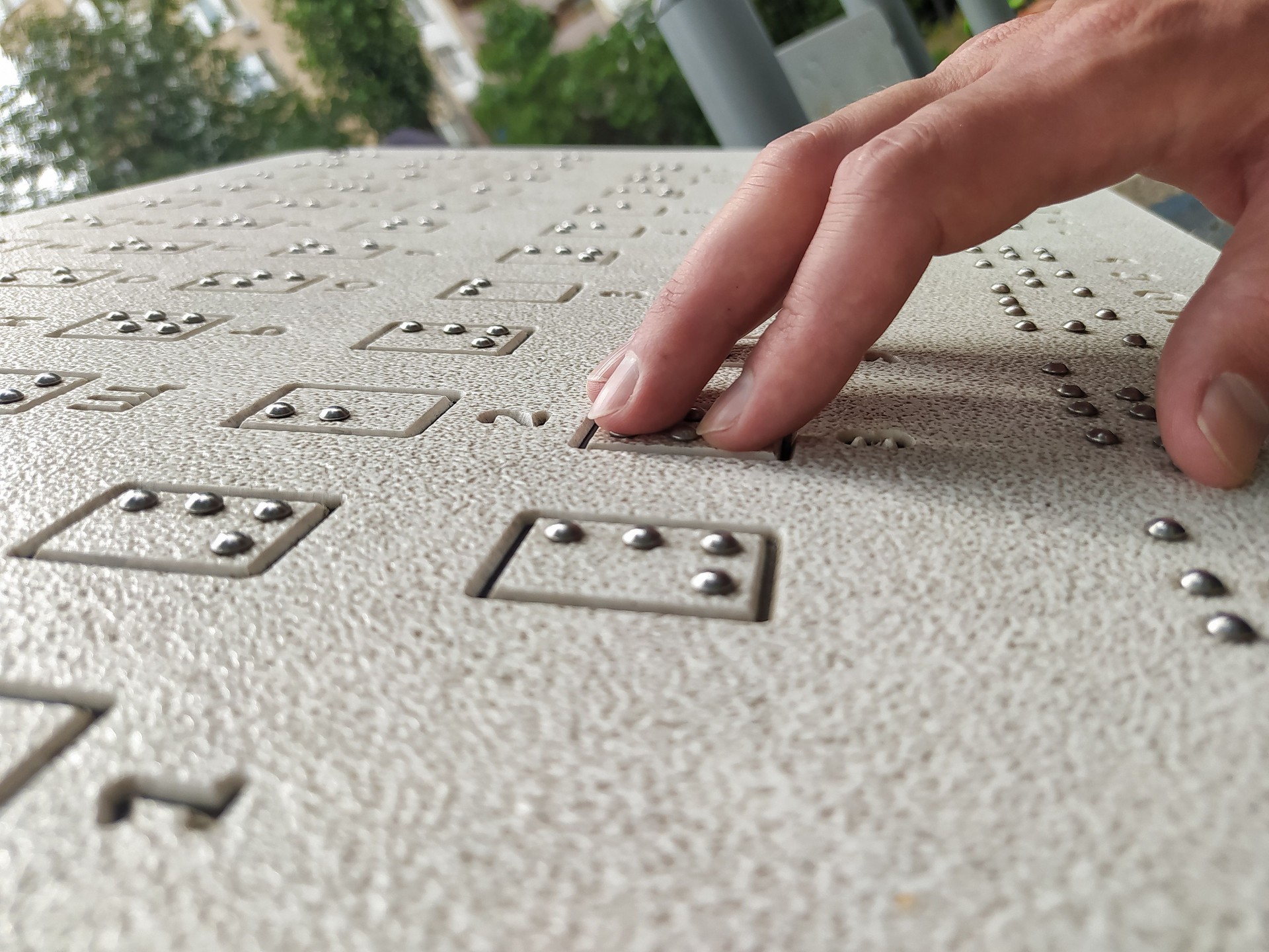 Reading in Braille
